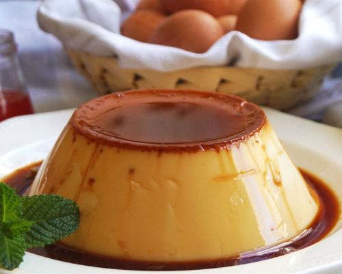 Flan de huevo en la olla exprés
